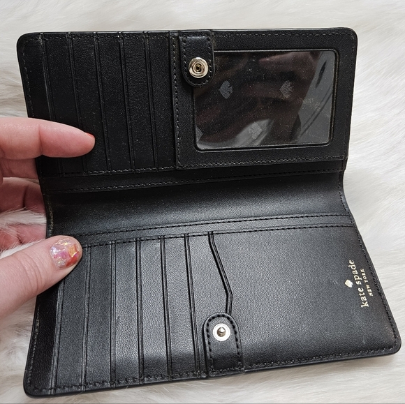 Kate Spade 2 way Tri Color Purse with Bifold Wallet Bundle - Picture 4 of 10